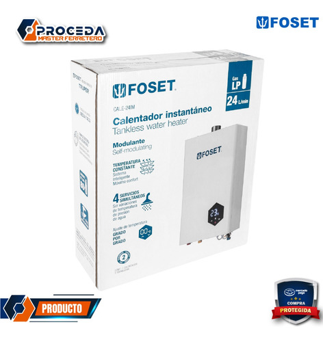 Calentador Instantáneo Modulante 24 L 4 Servicios 48017