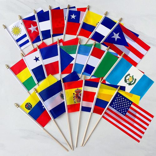 Banderas De América Latina Lovevc, 22 Países, 12.7x20.3cm