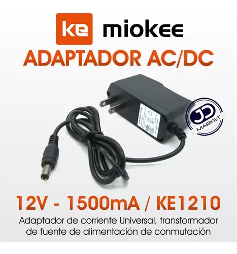 Adaptador De Corriente Para Cctv, Ac/dc 110-240v A 12v-1.5a