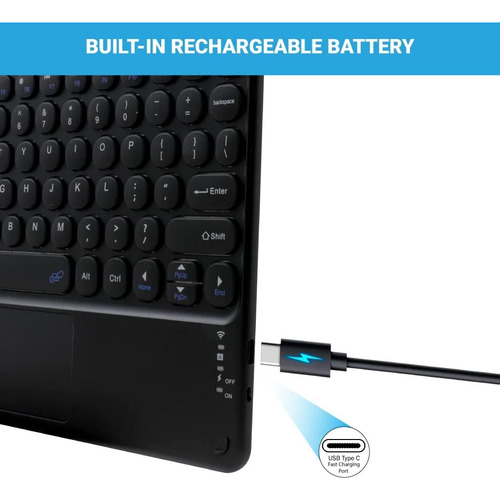 Teclado Portátil Touchpad Para iPad Air 1 A1474 A1475