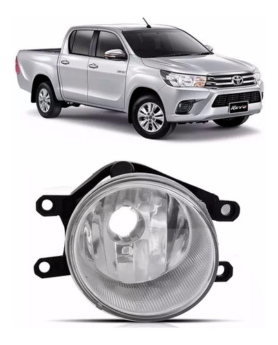 Imagen 3 de 9 de Juego Faro Auxiliares Para Toyota Hilux 2016 2017 2018 C/rej