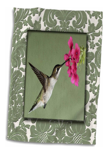 Toalla 3d Rose Hummingbird Néctar Twl__1, 15 X 22