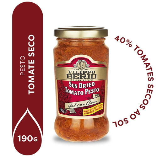 Molho Pesto com Tomate Seco Filippo Berio 190g