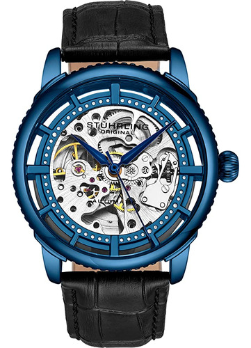 Stuhrling Original Mens Automatic Watch Skeleton Stainless S