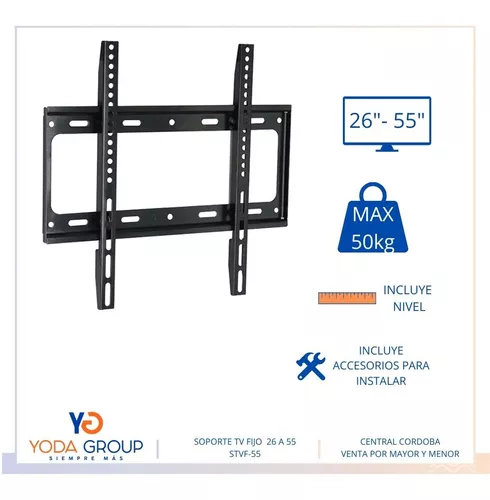 Soporte Tv Fijo Pared Monitor Smart 26 A 55 Pulgadas Vonne