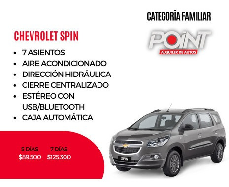 Imagen 5 de 10 de Alquiler Camioneta Mini Van Mini Bus 7 Y 8 Pasajeros