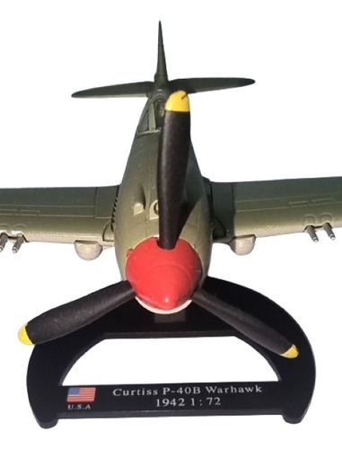 Avión U.s.a. 2º Guerra Mundial Curtiss P-40 B - Halcón Verde (Usado)
