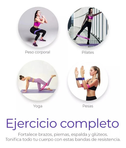 Bandas De Resistencia Elásticas Con 5 Niveles Ejercicios Cintas Elasticas Fitness De Látex Natural, Bandas Elasticas Musculacion Para Para Yoga, Pilates, Crossfit, Estiramientos