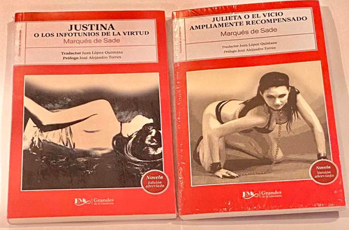 Imagen 1 de 6 de Julieta + Justina Marqués De Sade Envio Gratis