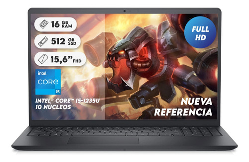 Portátil Dell Inspiron Intel Core I5 1235u Ssd512 Ram 16 Gb