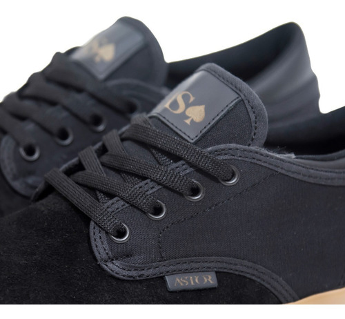 Imagen 7 de 9 de Zapatillas Urbanas Hombre Nauticas Lona Cuero Panchas Skate