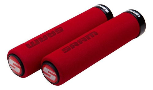 Grips Sram Espuma Mono-abrazadera Rojo Color Negro