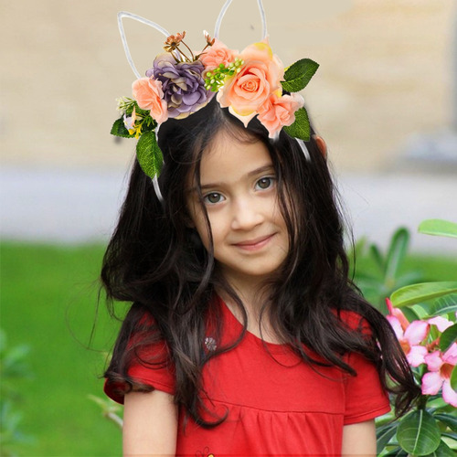 Bonita Diadema Con Forma De Orejas De Conejo De Pascua Para