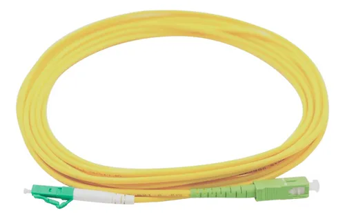 Patch Cord Lc(apc)/sc(apc) 10m Simplex Monomodo Fibra Óptica