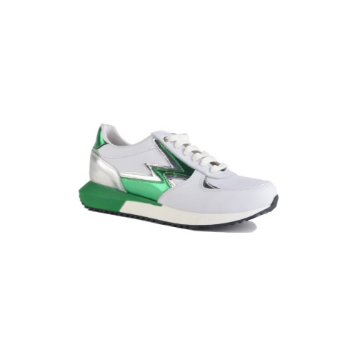 Imagen 2 de 9 de Zapatillas Urbanas Cordones Mujer Cuero - Zeus - Ferraro