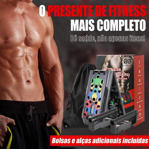 Prancha Flexão Portátil Aparelho Exercício Perda Gordura