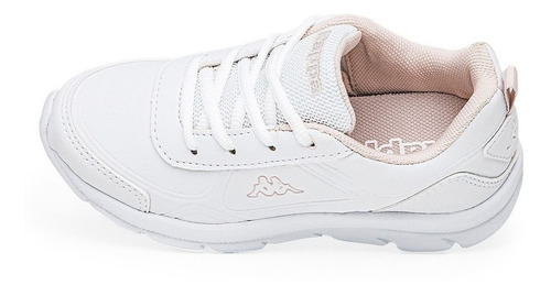 Imagen 7 de 10 de Zapatilla Colegial Kappa Logo 1 Blanco/rosa 5332