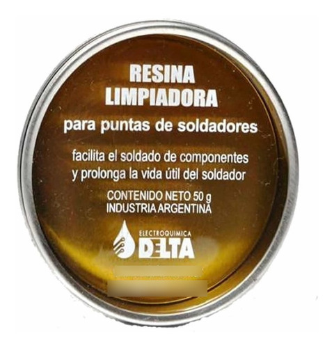 3 Unidades Resina Delta 50gr  Limpiadora Punta  Soldador