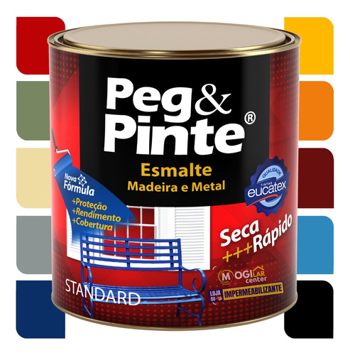 Tinta Esmalte Sintético Peg & Pinte Eucatex 900ml