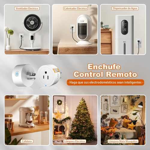 Enchufes Inteligente Wifi Smart Plug Alexa Google Home 2 Uds Blanco