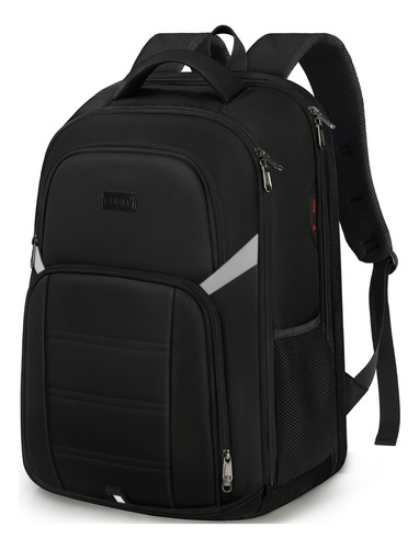 Mochila Para Laptop De 15.6 Inch, Mochila De Viaje Hombre Color Negro Diseño De La Tela Oxford