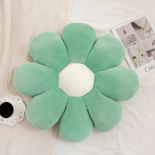 Menoeceus Flower Pillow Daisy Flower Floor Pillow Cojín, Lin