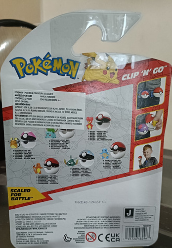 Pokemon Clip And Go Colección 6 Figuras