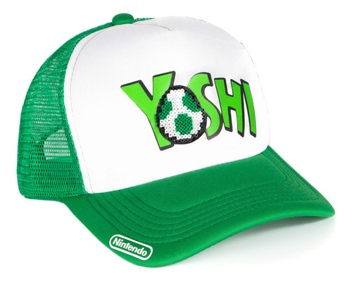 Gorra Super Mario - Yoshi Nintendo - Pixel Art 3d Retro