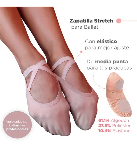 Zapatillas De Ballet Tan Color Rosa Para Niña