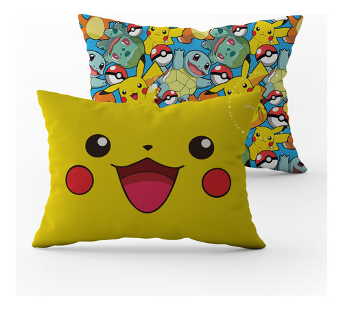 Funda De Almohada Pokemon Pikachu Con Tapa Almohada