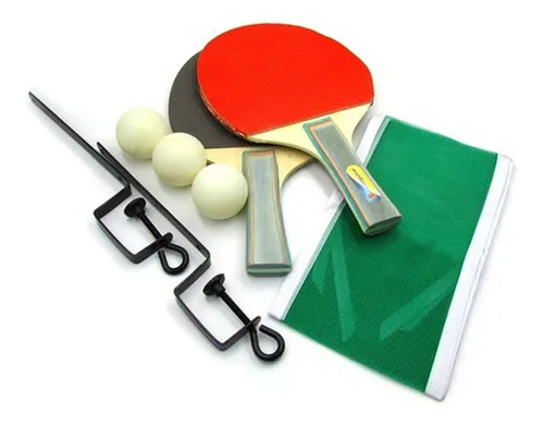 Set Ping Pong Blister Paletas Con Grip Pelotas Red Soportes