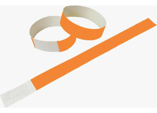 Pulseiras De Identificação Cor Laranja Laser Pro - Mediatech