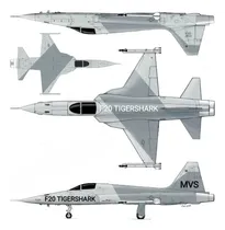 Comprar Planta Pdf Jato Tigershark F-20 Escala Pu002F Depron +fgrátis+br