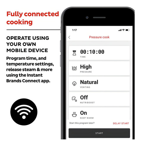 Olla A Presión Instant Pot, Pro Plus, Wi-fi, Smart, 10 En 1