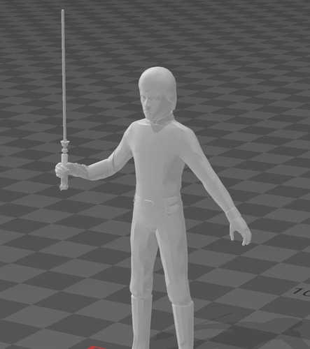 Imagen 2 de 4 de Luke Skywalker Con Sable De Luz Star War- Figura Plastica