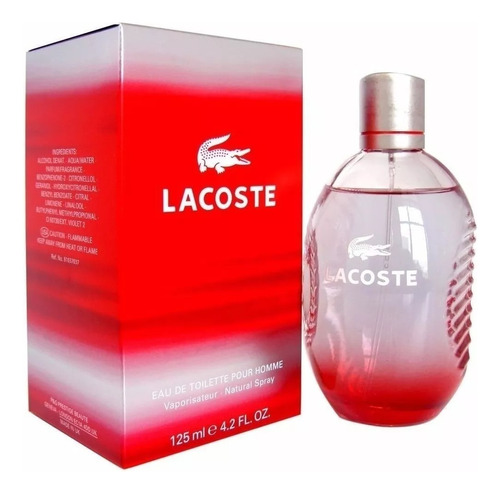 Perfume Lacoste Red Bombilla 125 Ml Ed - mL a $2640