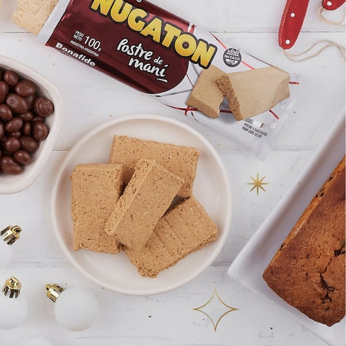 Imagen 3 de 10 de Postre De Maní Bonafide Nugaton 100g. Pack X 12 - Sin Tacc
