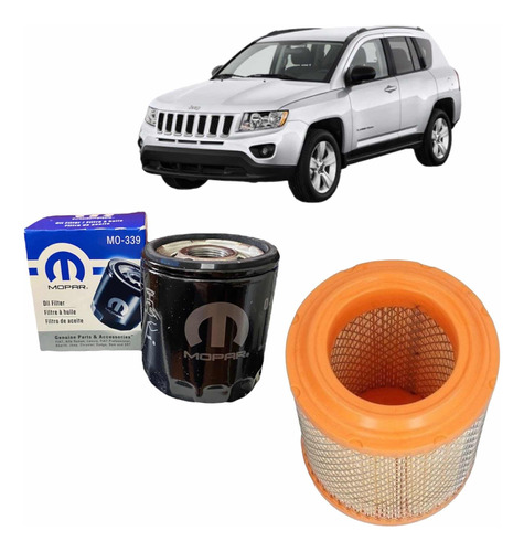 Kit Filtros Jeep Compass 2.4 2.0 Aceite + Aire 2014