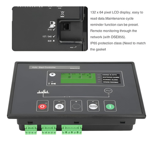 Controlador De Generador Dse5110 Mkii Ats Display Lcd Bc5110