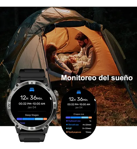 Amoled Smartwatch Hombre Reloj Inteligente Brújula Contestar