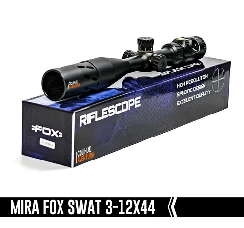 Mira Fox 3-12x44 + Montajes + Laser Fox Rojo + Riel P/acces.