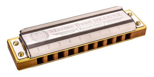 Harmonica Hohner Marine Band Deluxe Gaita Em G Sol Desconto