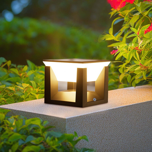 Lámpara De Jardín C, Luz Solar De Columna, Luz De Patio Exte
