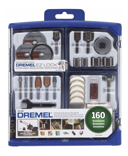 Kit Multiuso 160 Piezas Dremel Eberlein