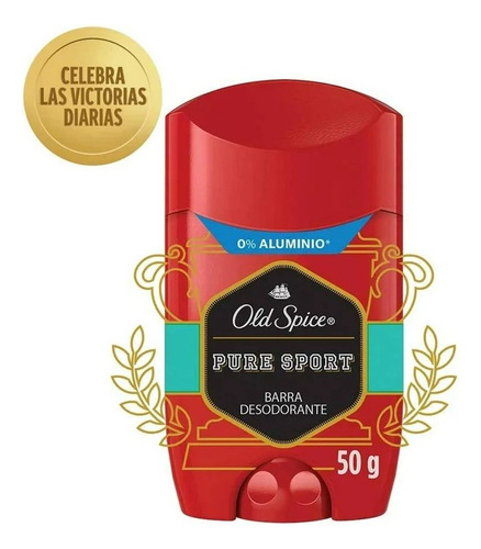 6 Pza Desodorante Old Spice Pure Sport En Barra 50 G