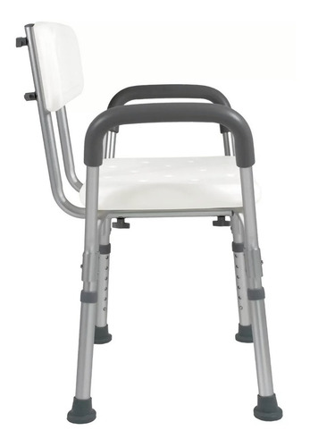 Silla Ducha De Aluminio Con Descansabrazos Altura Ajustable