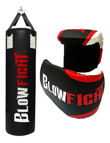 Saco De Pancada 70 Cm + Luva Bate Saco Blow Fight