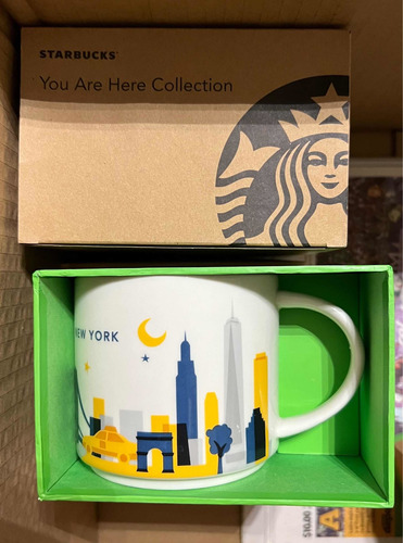 Taza Starbucks New York/nueva York Nueva En Caja You Are Her