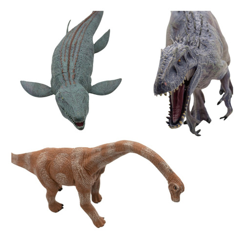 Kit De Increibles Indominux Rex, Braqueosaurio Y Mosasaurio