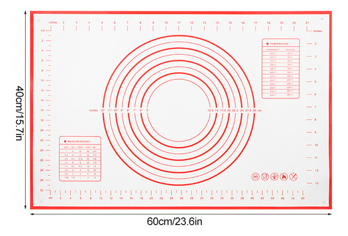 Almohadilla Roja Para Hornear, Utensilios De Cocina, Silicon